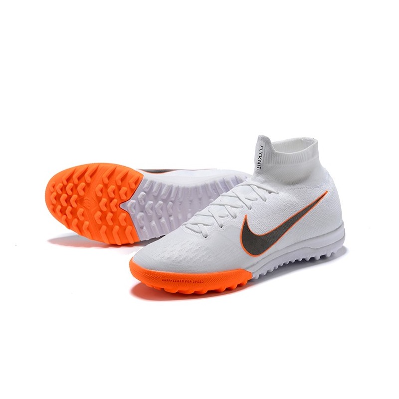 Pánské Nike Mercurial SuperflyX VI Elite TF Bílý oranžový Černá